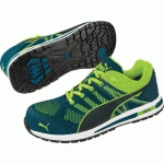 CHAUSSURES DE SÉCURITÉ ELEVATE KNIT GREEN LOW S1P ESD T43 - PUMA