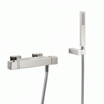 DOUCHE THERMOSTATIQUE DOUCHETTE À MAIN ANTICALCAIRE AVEC SUPPORT ORIENTABLE ET FLEXIBLE. - TRES 20216409AC