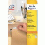 ETIQUETTES POUR DOSSIERS SUSPENDUS, BLANC