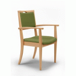 FAUTEUIL BRIDGE GRAND LARGE CHR - VERT