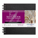 LOT DE 2 - ZETA SERIES CARNET SPIRALÉ 25F 17,8X17,8CM 270G - BLANC