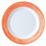LOT DE 24 - BRUSH ASSIETTE ORANGE Ø 15,5 CM