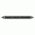 LOT DE 3 - MARQUEUR TUYAUTERIE - VAPEUR HUMIDE - VINYLE LAMINÉ - NFX 08-105 250 X 26 MM
