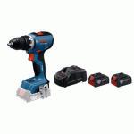 PERCEUSE VISSEUSE SANS FIL GSR 18V-65- 06019N3200 + 2 BATTERIES PRO GBA 18V 4.0AH + CHARGEUR PRO BOSCH