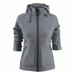 PRINTER KARTING VESTE SOFTSHELL FEMMES GRIS ACIER - TAILLE XS