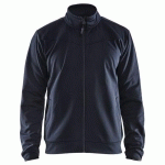 SWEAT ZIPPÉ MARINE FONCÉ/NOIR TAILLE 4XL - BLAKLADER