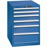 ARMOIRE BLEU GENT. 564X725X800 AVEC 6 TIR. 75KG _ 78.522.090 - LISTA