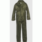 ENSEMBLE DE PLUIE SOUPLE EN NYLON ENDUIT PVC 505 VERT TXL - SACOBEL - RNG TXL