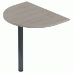 EXTENSION ISIA 1/2 RONDE + 1 PIED CHÊNE GRIS/ANTHRACITE - MBA