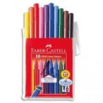 FABER CASTELL POCHETTE DE 10 FEUTRES DOUBLE POINTE GRIP COULOUR