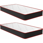 MATELAS LOT 2 90X190 - ÉPAISSEUR 16CM - LUXE MATELAS DE LIT D'ADULTE ET D'ENFANT - MOUSSE À MÉMOIRE - 7 ZONES DE CONFORT MOUSSE MÉMOIRE ADAPTATIVE