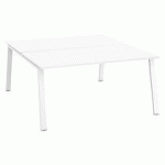 PÔLE DE 2 BUREAUX DROITS BLANC L 160 X P 80 CM PIÉTEMENT MÉTAL BLANC - ARCH