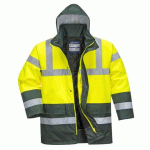 PORTWEST S466 PARKA HV BICOLORE JAUNE/VERT - TAILLE M