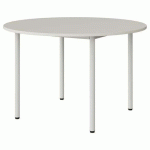 TABLE MALIBU Ø 120 T6 4P STRA ABS BLC SEL W911/BLC 9016