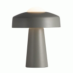 TIME LAMPE DE TABLE VERRE ET METAL GRIS E27 - NORDLUX 2010925010