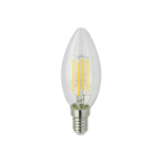 TRADE SHOP TRAESIO - LED FILAMENT BULB E14 4W CANDLE NATURAL LIGHT COLD WARM 440LM C35T -BLANC FROID- - BLANC FROID