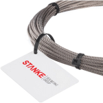 SEILWERK STANKE - 40 M CÂBLE D'ACIER ACIER INOXYDABLE 2 MM 7X19 CORDAGE EN ACIER INOXYDABLE INOX V4A A4