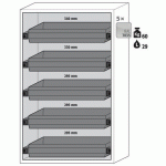 ARMOIRE SÉCURITÉ S-CLASSIC-90 S90.196.120.WDAS JAUNE