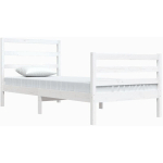 CADRE DE LIT BLANC BOIS DE PIN MASSIF 90X200 CM - VIDAXL