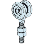 CHARIOT OMGE ART.52 AVEC 2 ROUES EN ACIER RE'GLABLES CAPACITE' 160 KG DIAME'TRE 38 MM