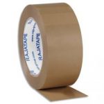 EMBALLAGE RUBAN ADHÉSIF D'EMBALLAGE PVC COLLE CAOUTCHOUC NATUREL 53 MICRONS - H50MM X L100 MÈTRES HAVANE