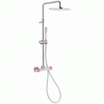 ENSEMBLE DOUCHE THERMOSTATIQUE - TRES 20019501FU FUCHSIA