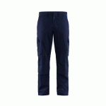 PANTALON DE TRAVAIL INDUSTRIE À POCHES GENOUILLÈRES STRETCH 2D BLEU D128 - BLAKLADER