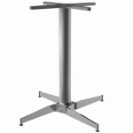 PIED DE TABLE CENTRAL INDUSTRY SILVER 4 BRANCHES