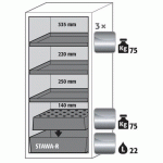 ARMOIRE SÉCURITÉ S-PEGASUS-90 S90.129.060.WDAC GRIS CLAIR - ASECOS