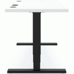 BUREAU ELEMENTS SOLID 1600 AVEC CHARGEUR QI - NOIR - BLANC - ACTIFORCE