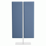 CLOISON ECLA ACOUSTIQUE HAUTEUR 180 CM GRIS-BLEU SUPPORT BLANC
