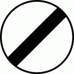 PANNEAU DE SIGNALISATION FIN DE TTES INTERDICTION-450MM-CL2 - KELIAS