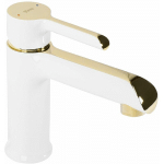 ROBINET DE LAVABO REA MELIA WHITE GOLD LOW - BLANC / OR