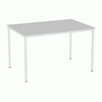 TABLE À MANGER VERSYS AVEC BASE GRIS CLAIR RAL 7035 120 X 80 X 743 CM GRIS CLAIR