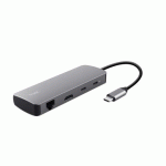 TRUST 25672 HUB & CONCENTRATEUR USB TYPE-C GRIS