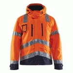 VESTE HAUTE VISIBILITÉ ORANGE FLUORESCENT/MARINE TAILLE S - BLAKLADER