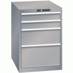 ARMOIRE GRIS PIGEON 564X725X800 AVEC 4 TIR. 75KG - LISTA