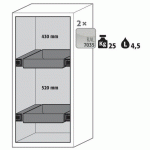 ARMOIRE SÉCURITÉ S-PEGASUS-90 S90.129.060.WDACR GRIS CLAIR - ASECOS