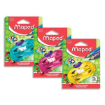 BLISTER TAILLE-CRAYONS MAPED CROC CROC TWIST, 2 USAGES - DESIGN HAMSTER - COLORIS ASSORTIS
