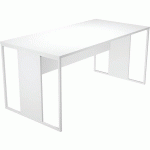 BUREAU PIEDS CADRES MÉTAL RAZOR - 160CM - BLANC/BLANC - ARTARREDI