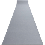 TAPIS DE COULOIR ANTIDÉRAPANT RUMBA COULEUR UNIQUE GRIS 70 CM GREY 70X980 CM