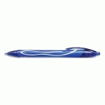 STYLO BILLE BIC GELOCITY QUICK DRY - ENCRE GEL BLEUE - LOT DE 12