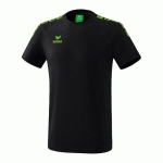 T-SHIRT - ERIMA - 5-C ESSENTIAL NOIR /GREEN GECKO