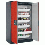 ARMOIRE SÉCURITÉ Q-PEGASUS-90 Q90.195.120.WDAC GRIS/ROUGE - ASECOS