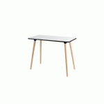 BUREAU HOME OFFICE HOP 114X60CM BLANC/HÊTRE - MEET BY PAPERFLOW