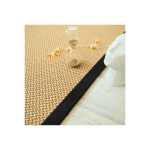 DÉCOWEB - TAPIS NATUREL EN SISAL - SLOW DORÉ - GANSE CHENILLE BRUN CHINÉ - 120 X 170 CM