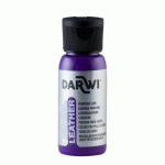LOT DE 4 - DARWI FLACON DE 50 ML DE PEINTURE SUR CUIR - VIOLET