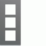 PLAQUE PLASTIQUE 3P V57 TAUPE - APPAREILLAGE MURAL GALLERY HAGER WXP0923