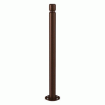 POTELET INCLINABLE AMORTICHOC AGGLO - ZINC MARRON 8017 - PROCITY