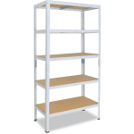 SHELFPLAZA - HOME 230X110X45CM ÉTAGÈRE CHARGE LOURDE BLANC / ETAGERE METALLIQUE 5 NIVEAUX / 175KG CAPACITÉ CHARGE / ETAGERE EN METAL, ÉTAGÈRES DE